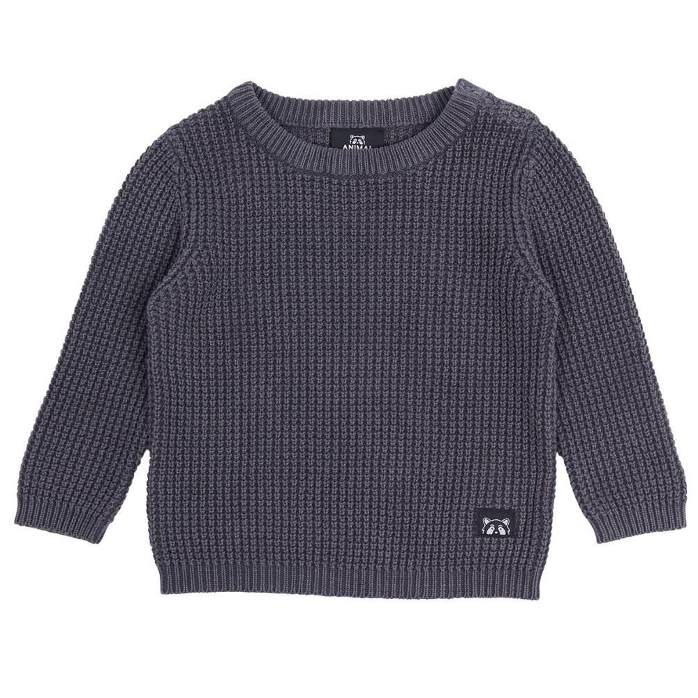 Carter Knit Crew - Charcoal