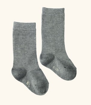 Cotton Socks-Grey Marl