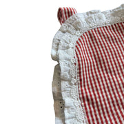 Red Check Christmas Bib Overalls