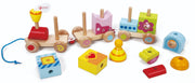 Wooden Train Set - Brightly Coloured