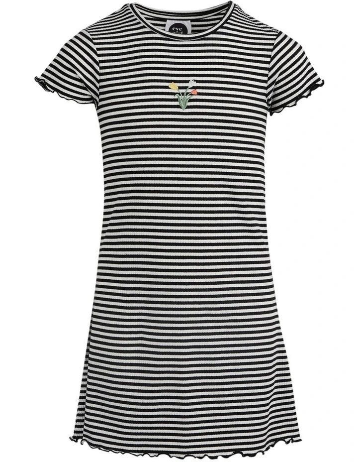 Frankie Rib Dress - Stripe