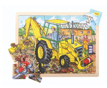 Big Chunky Wooden Jigsaw Puzzle - Digger