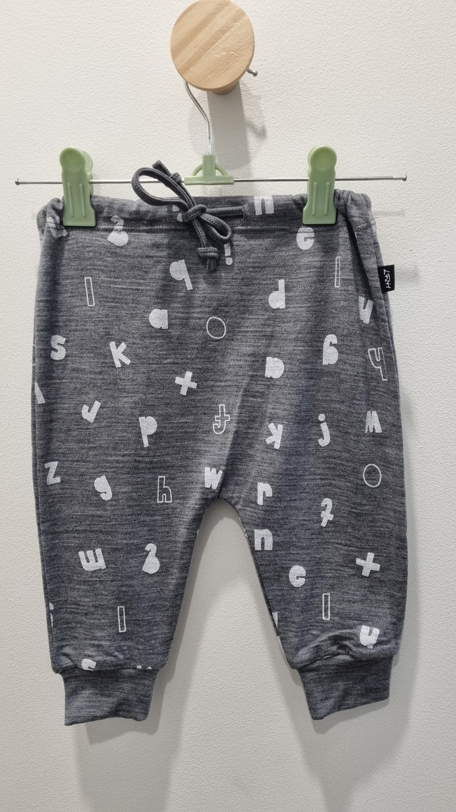 Merino Asher Pants- Grey Alphabet