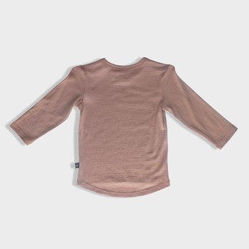 Wyatt Long Sleeve Tee Merino - Biscotti