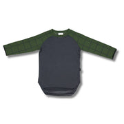 Levi Raglan Tee - Forest Check