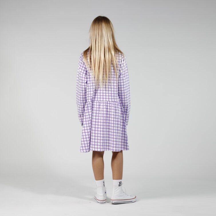 Monday Dress - Purple Check