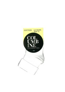 Cotton Turn Over Top Socks - Off-White