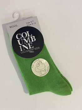 Merino Crew Sock - Leaf Green