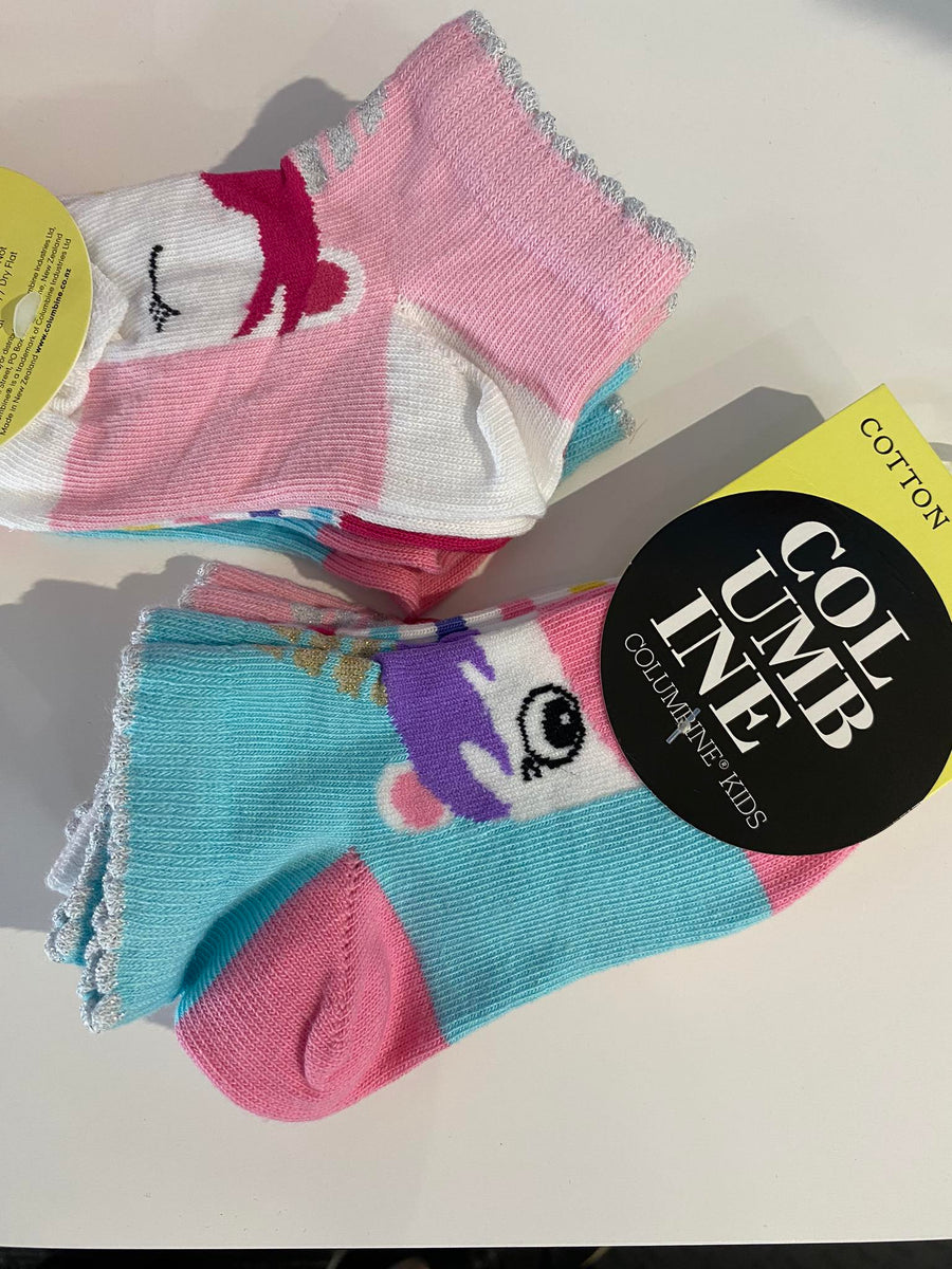 Unicorn Liner Socks - 3Pk