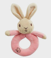 Peter Rabbit or Flopsy Ring Rattle