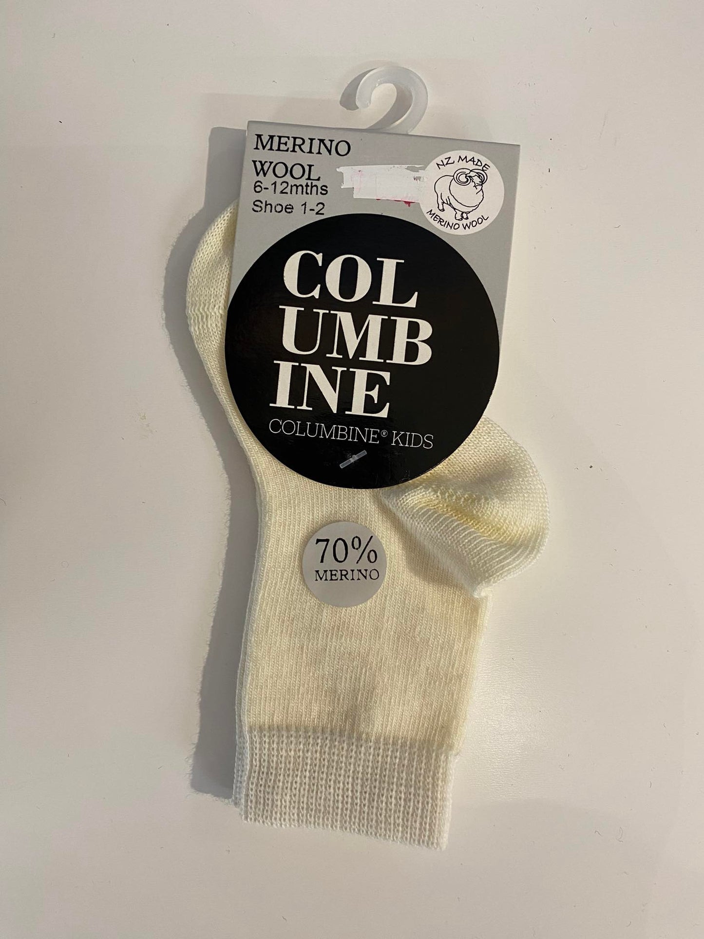 Merino Crew Socks - Cream