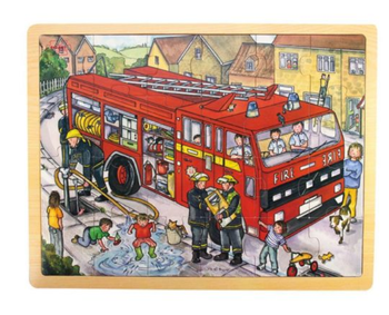 Big Chunky Wooden Jigsaw Puzzle - Fire Engine