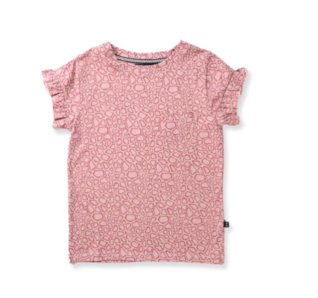 Ruffle Tee - Wild Pink