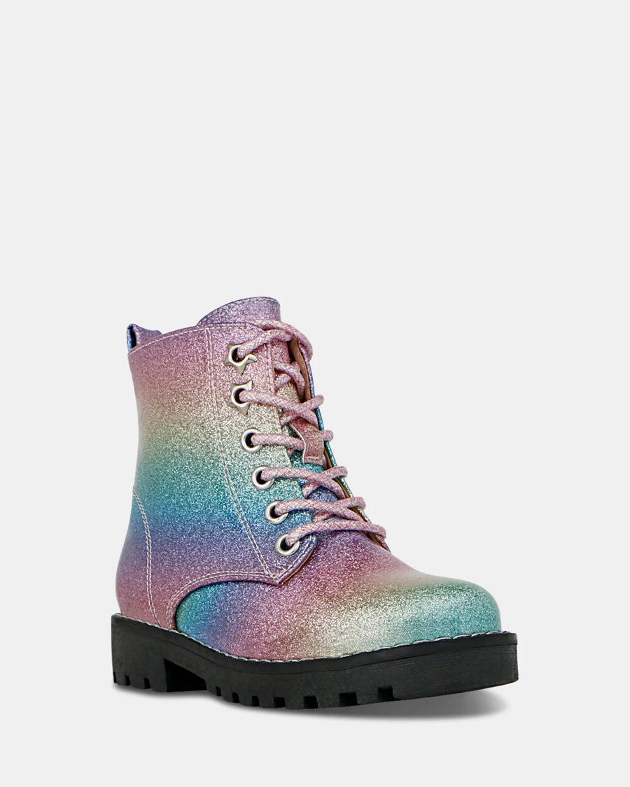 Glam Boot - Rainbow Glitter