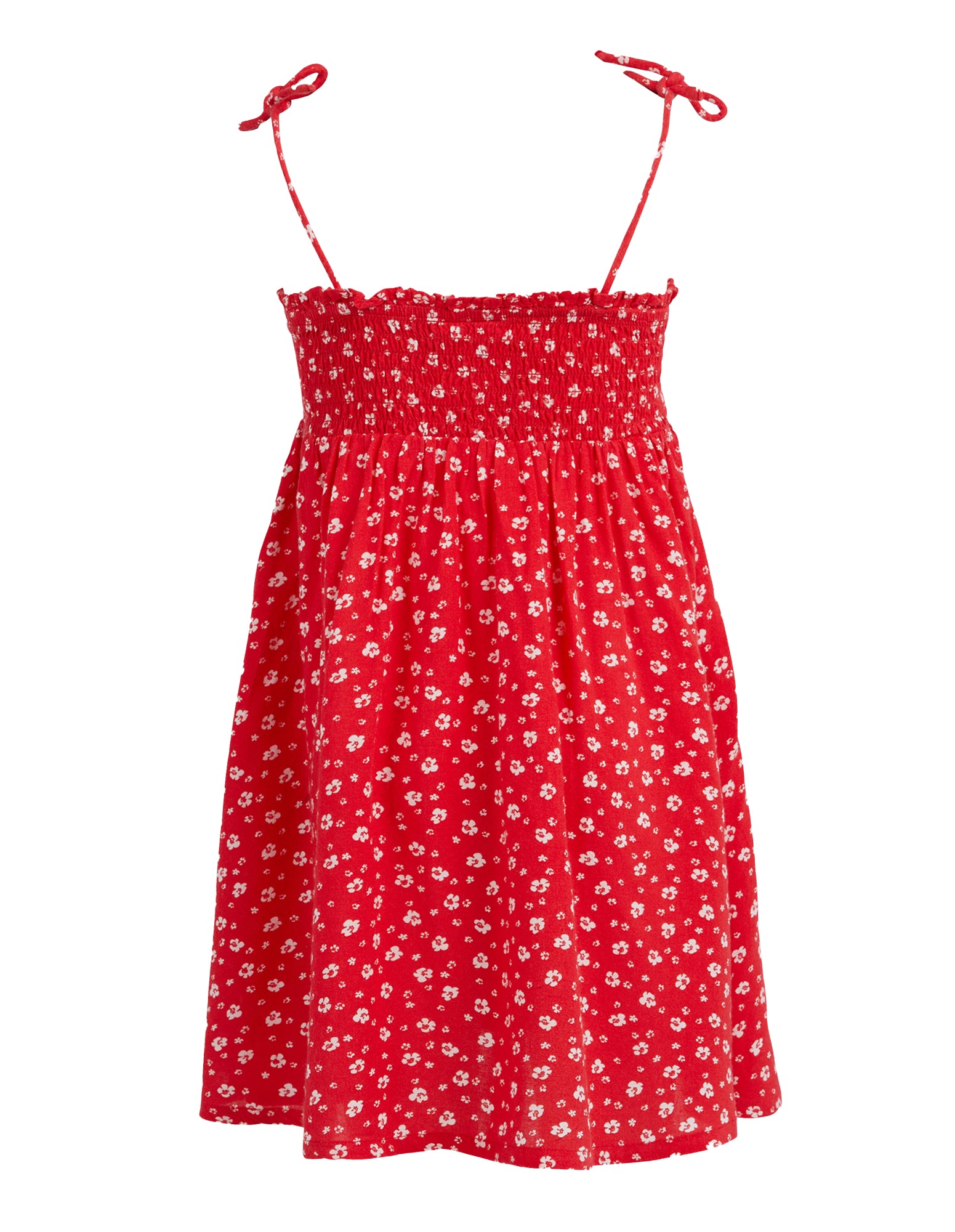 Valencia Empire Dress - Red Print