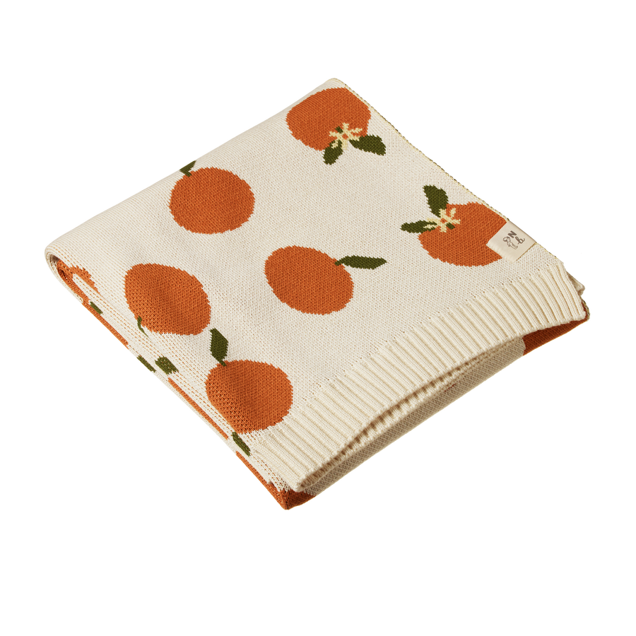 Dune Blanket - Orange Blossom Knit/Bassinet