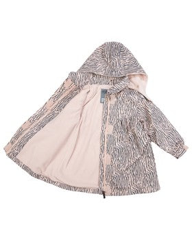 Tiger Stripes Raincoat - Pink