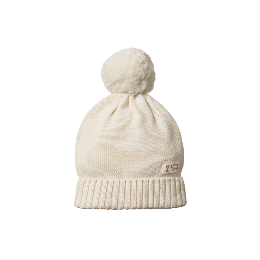 Alpine Pom Pom Beanie - Natural