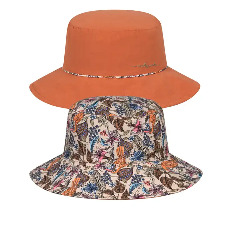 Girls Reversible Ponytail Hat - Amber