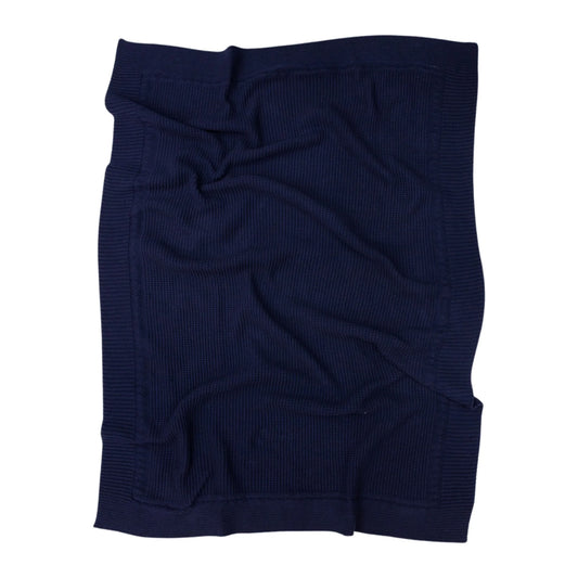Plush Knit Blankets- Navy