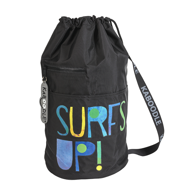 Swim Bag - Black Surfs Up