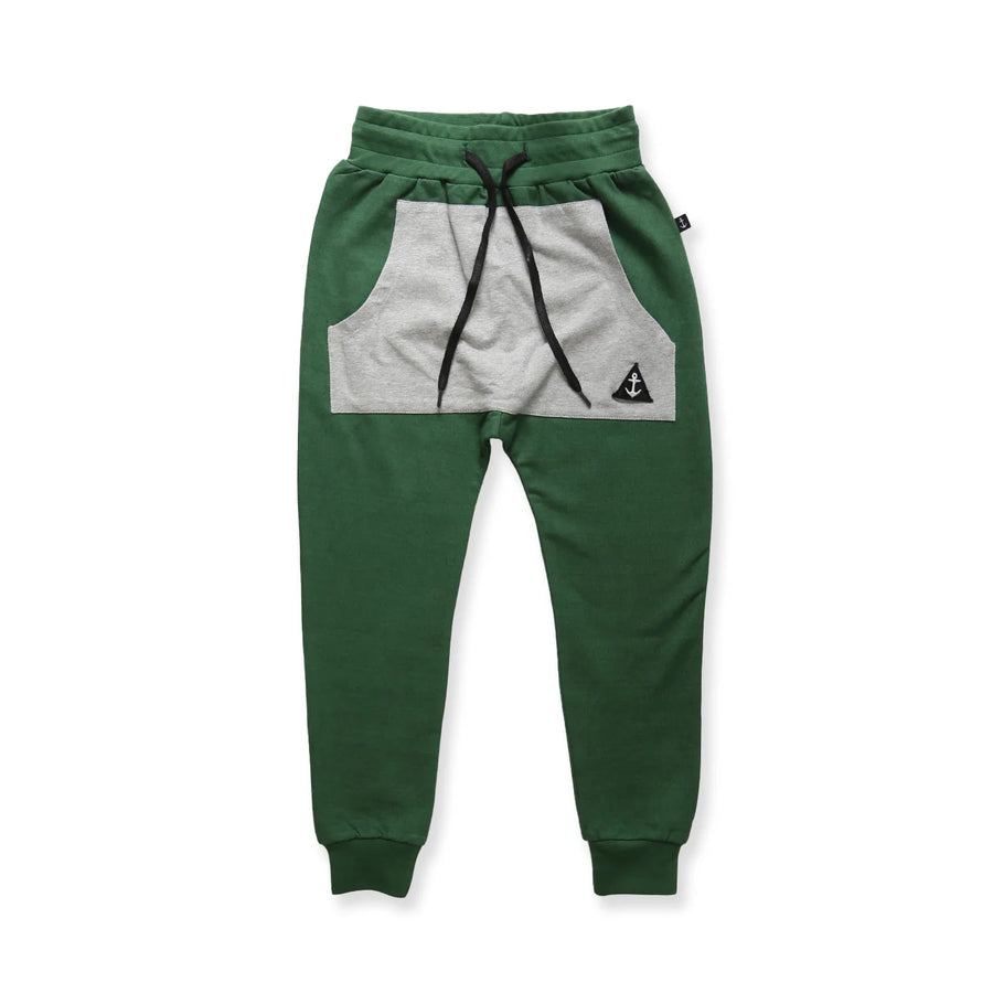 Pocket Track Pant - Forest/Grey