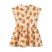 Twirl Dress - Grande Orange Blossom Print