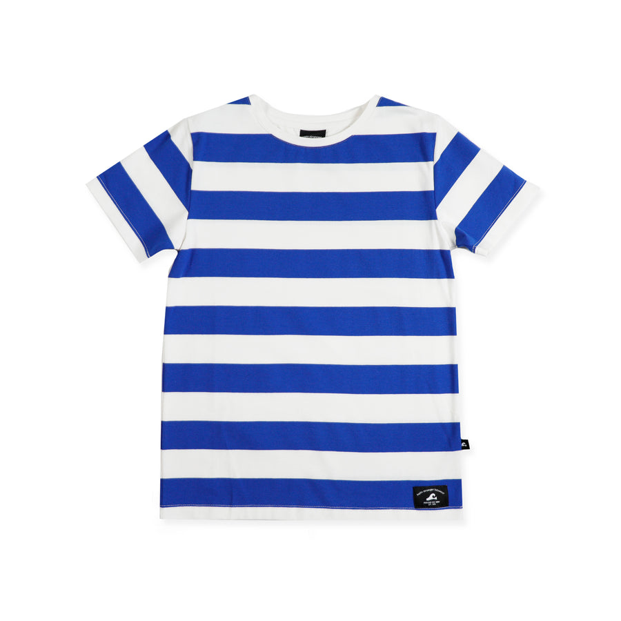 Classic Tee -  Blue/White Stripe