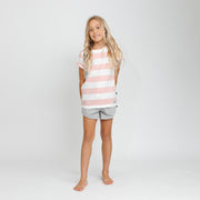 Classic Striped Tee - Pink