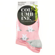 Bamboo Crew Socks 3Pk - Bunnies and Dots