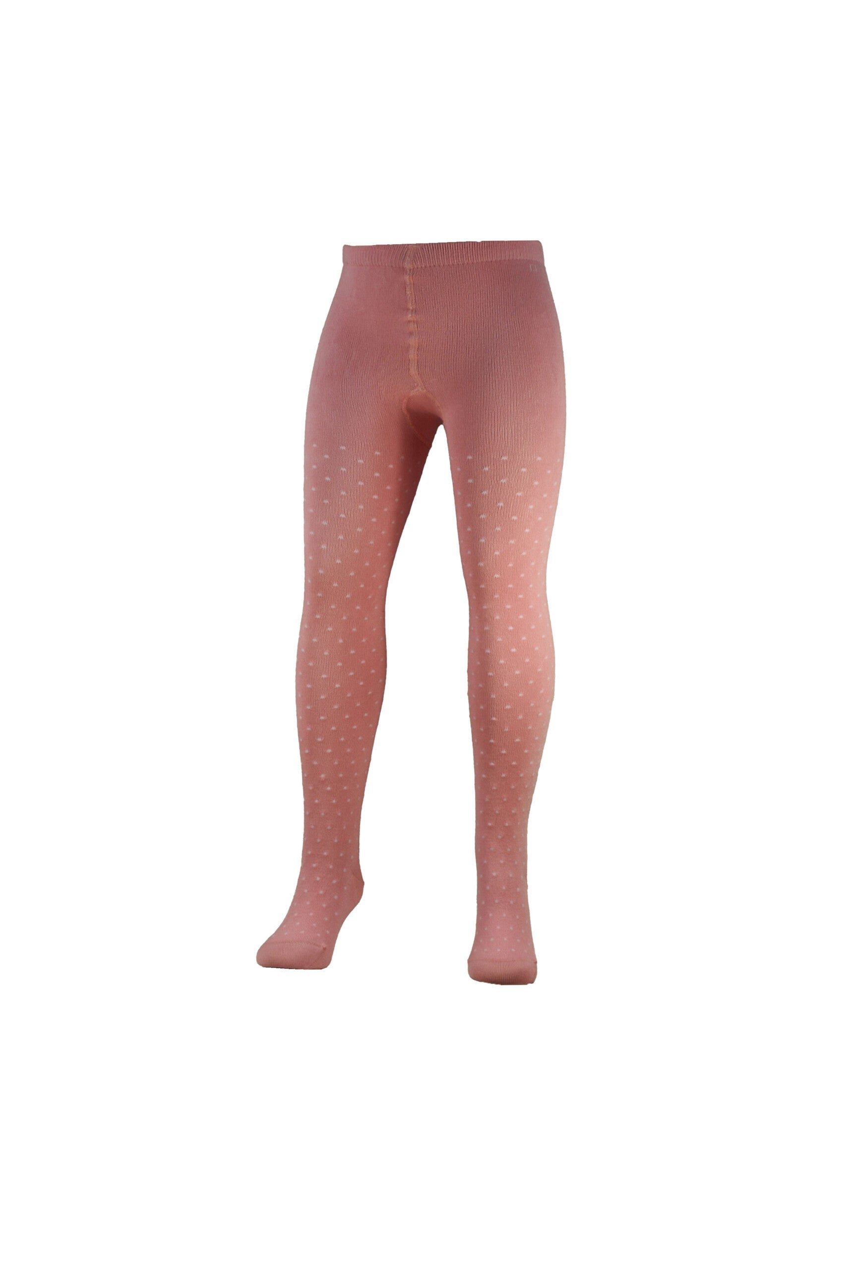 Cotton Tights - Pale Pink/White Spot