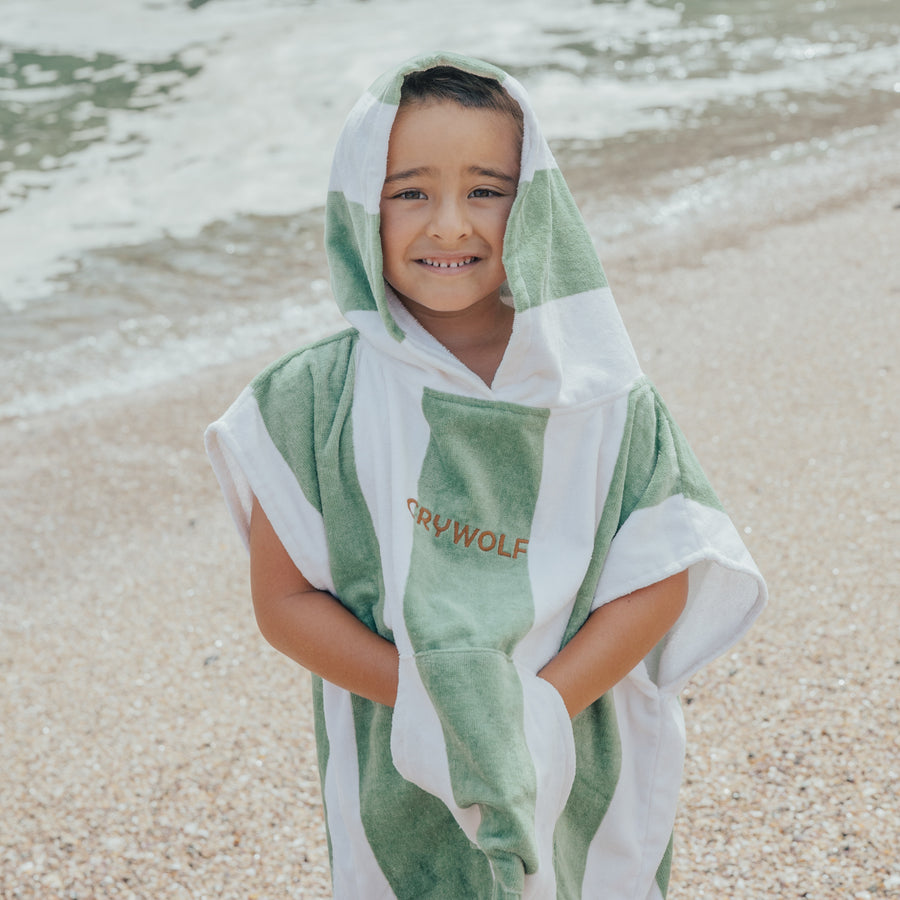 Hooded Towel - Coastal Stripe