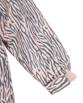 Tiger Stripes Raincoat - Pink