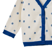 Cotton Knit Cardigan - Daisy Daze Print