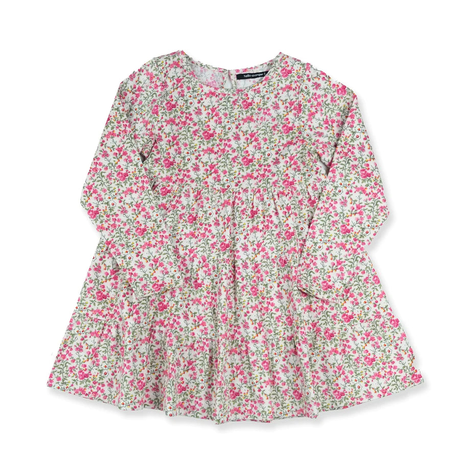 Pixie Dress - Floral Corduroy