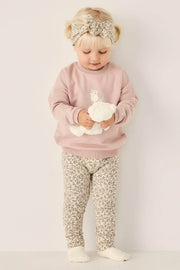 Organic Cotton Everyday Leggings - Ariella Eggnog