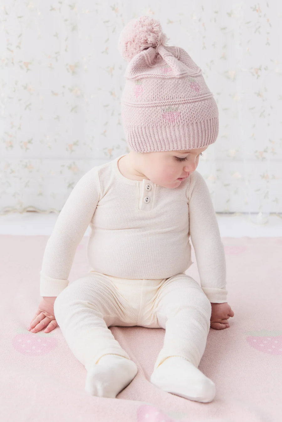 Organic Cotton Fine Rib Legging - Lily Fleck