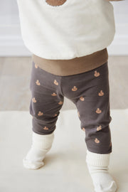 Organic Cotton Everyday Legging - Fox Cubs Wolf