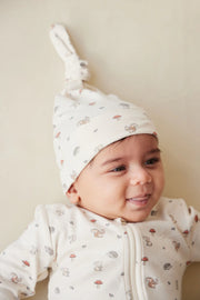 Organic Cotton Knot Beanie - Woodland Friends