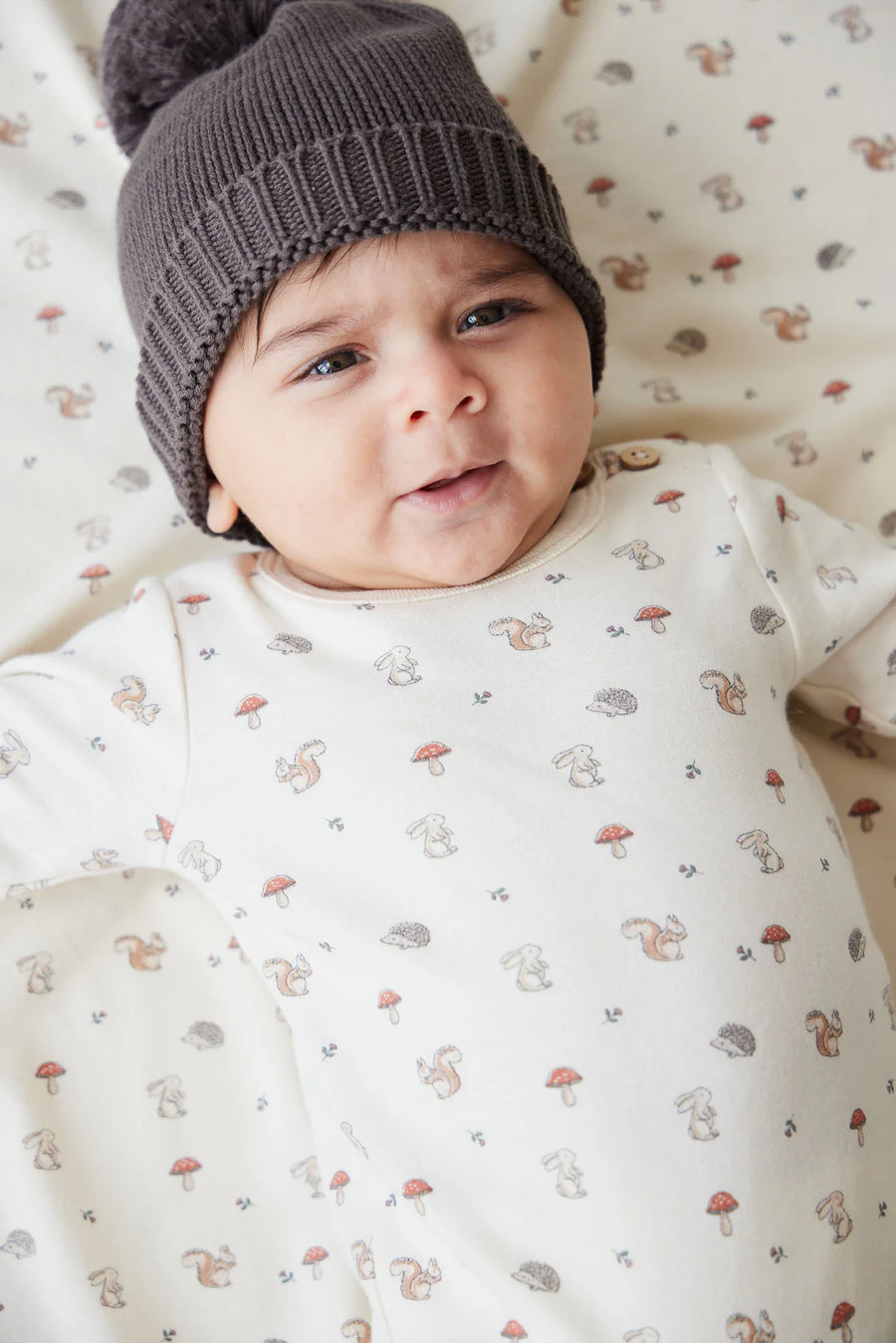 Organic Cotton Fernley Bodysuit - Woodland Friends