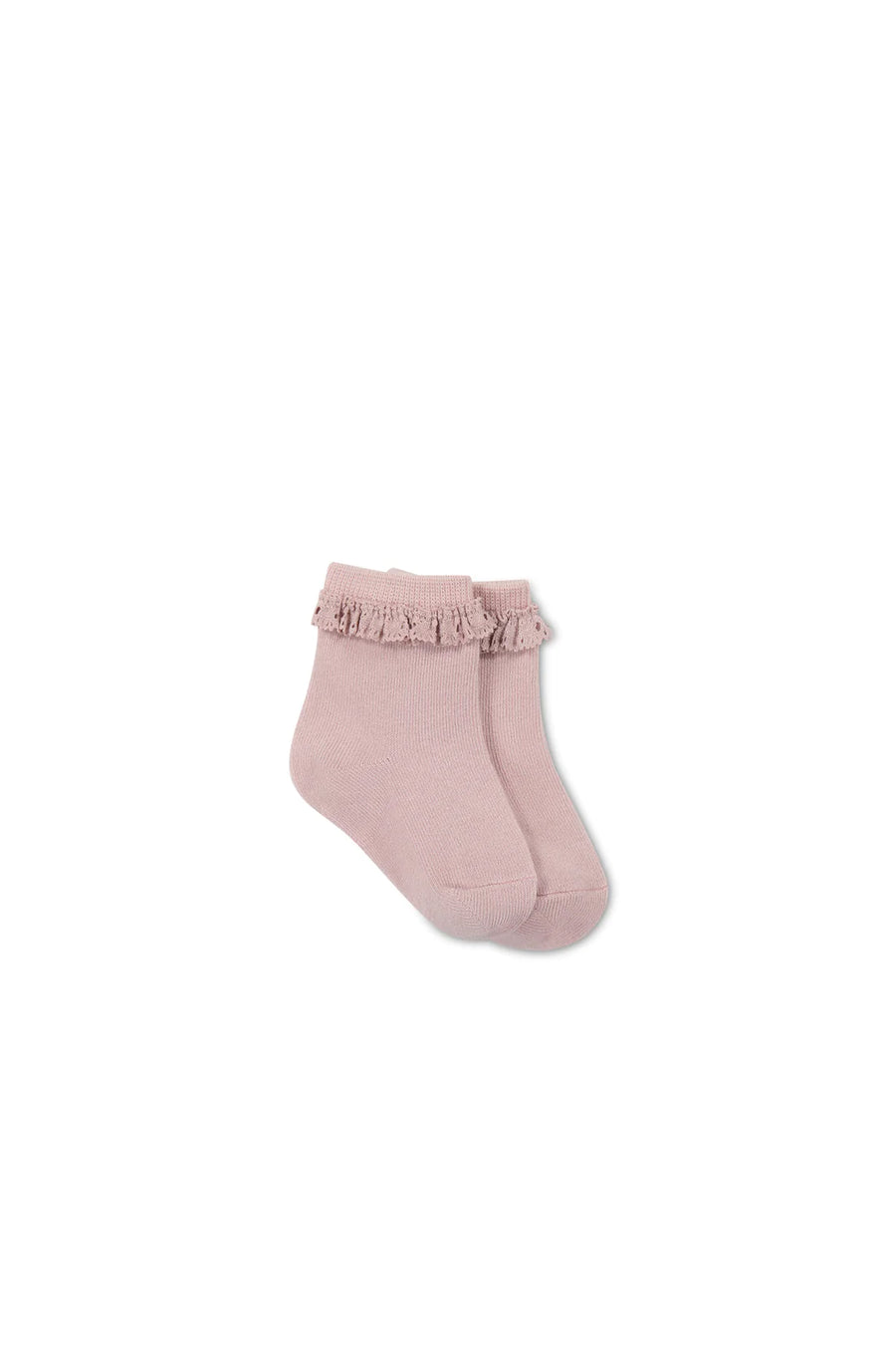Jacquard Floral Sock - Bunny Buddies Powder Pink