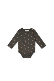 Organic Cotton Fernley Bodysuit - Fox Cubs Wolf