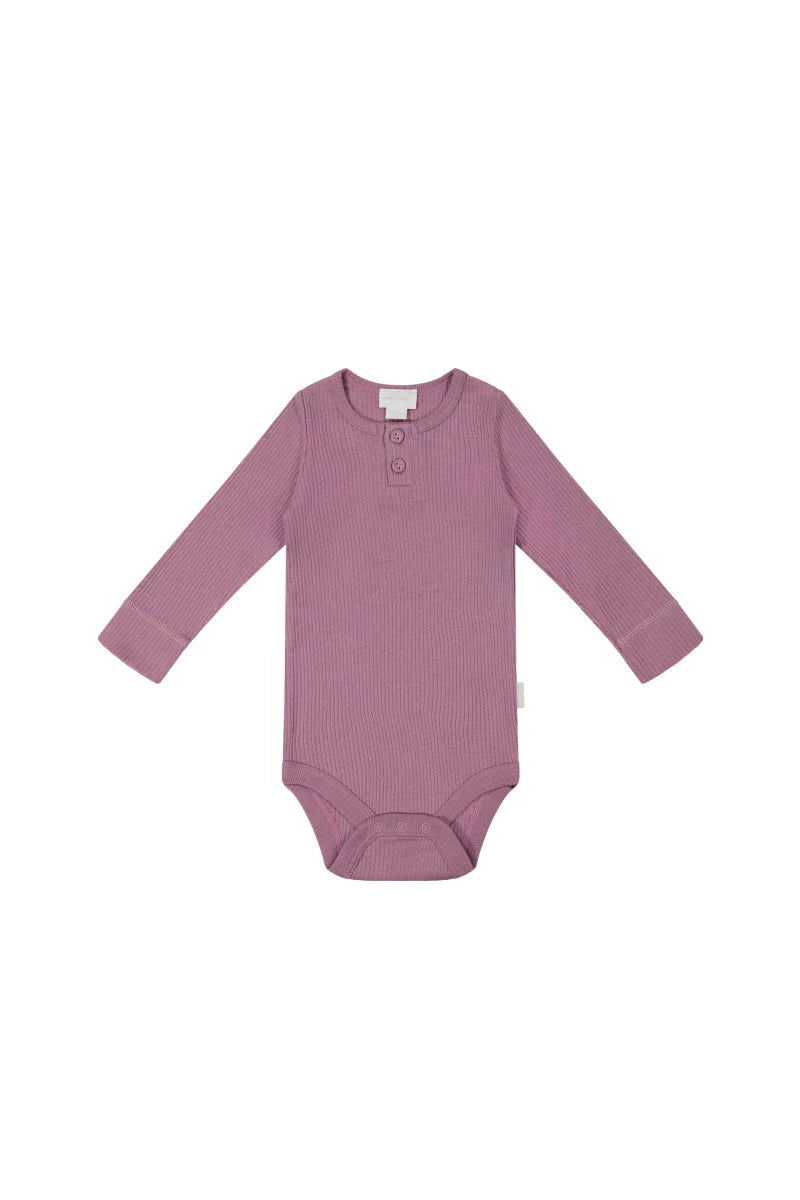 Organic Cotton Modal Long Sleeve Bodysuit - Lilliun