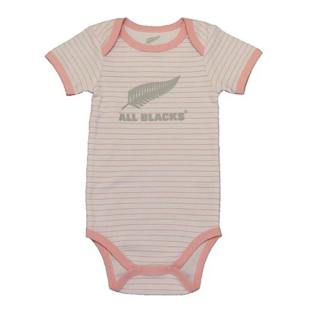 Girls All Blacks Bodysuit - Pink stripe