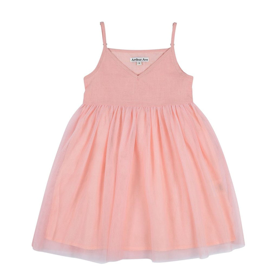 Tulle Babydoll Dress - Pink