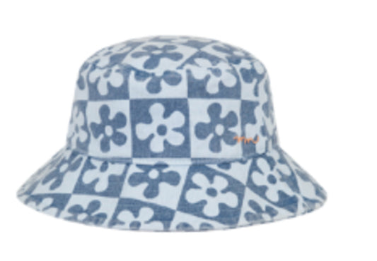 Kiah Denim Bucket Sun Hat - 2 Sizes