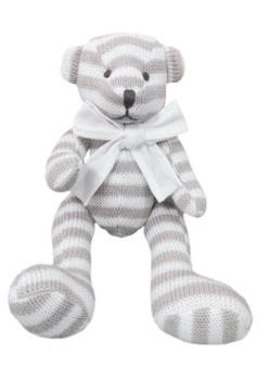 Mr Bear - Striped - grey/white