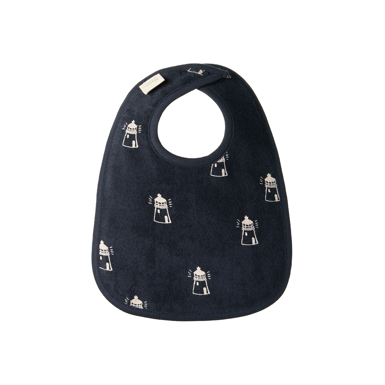 Reversible Bib - Lighthouse Print