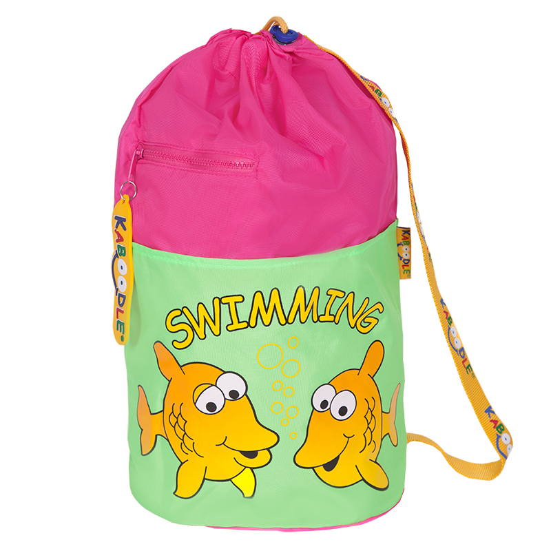 Swim Bag - Pink/ Lime Fish