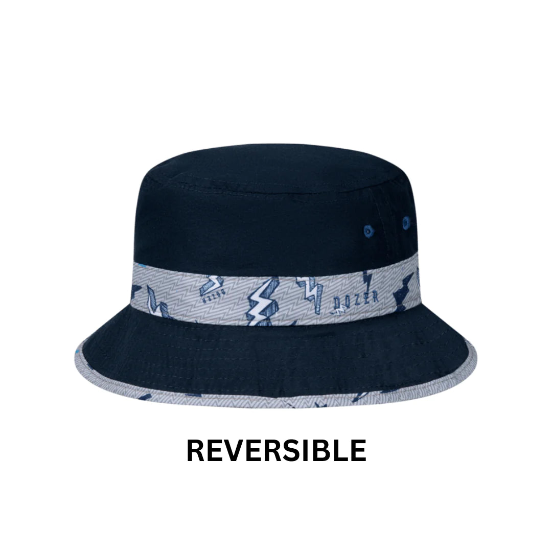 Zap Reversible Bucket Hat - Blue